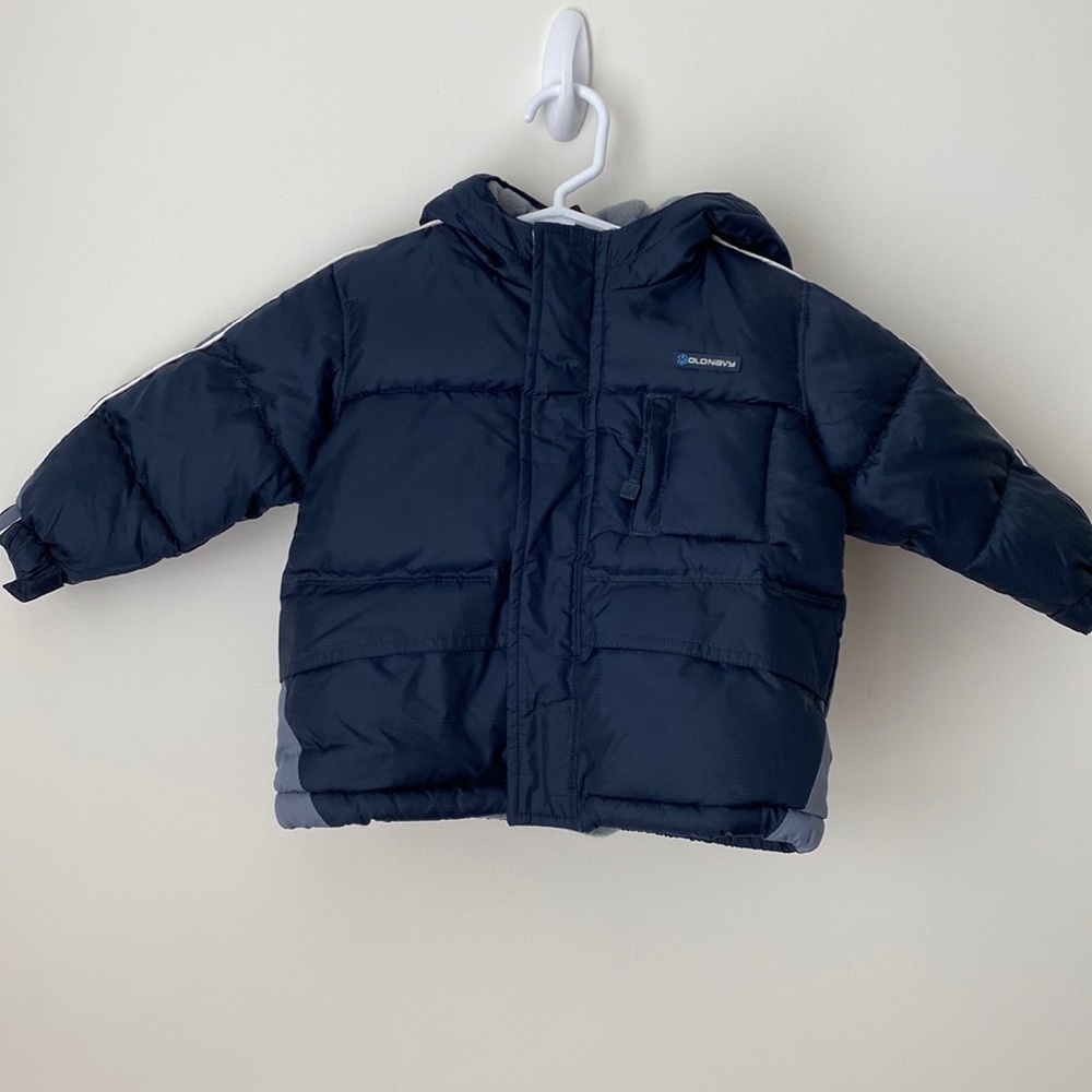 Old Navy Toddler Winter Jacket Navy with Gray details